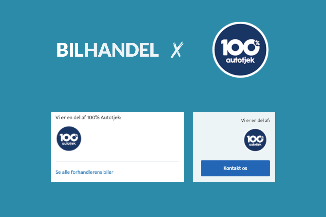 partnerskab mellem bilhandel og 100% autotjek